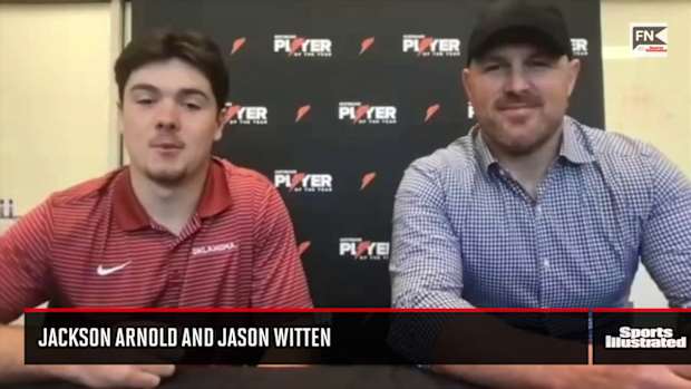 Jason Witten Surprises Jackson Arnold with National Football Player of the Year